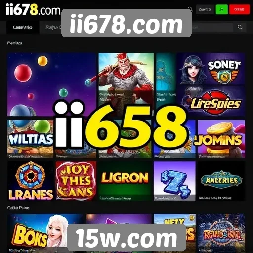 Diversidade de jogos disponíveis no ii678.com